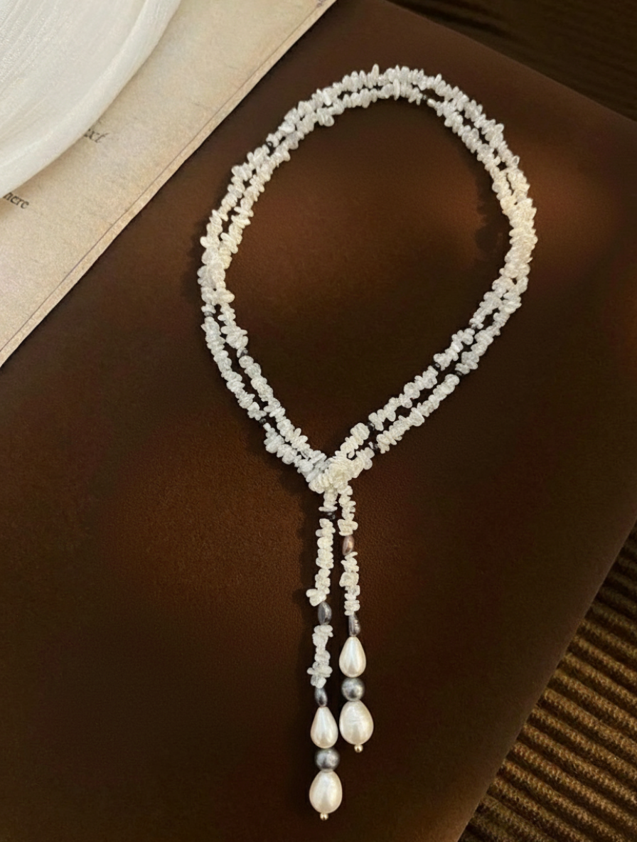 Lunar Radiance: Pure Moonstone Teardrop Necklace