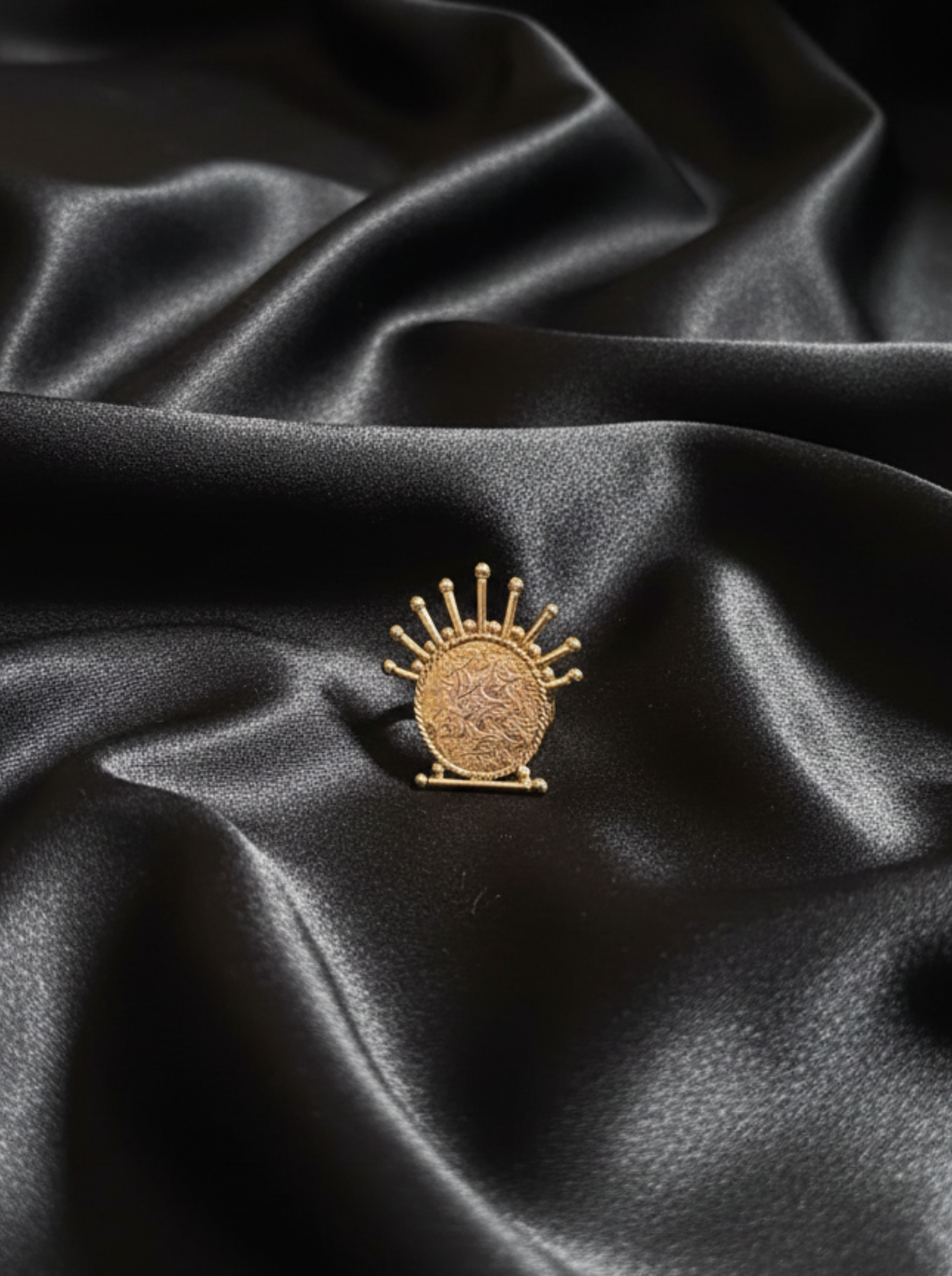 Sculptural Hand-Forged Statement Ring | Unique Mixed Media Artisan Jewelry