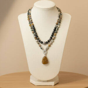 Agate Harmony, the Earth-Toned Healing Necklace