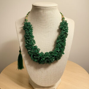 Emerald Isle Jade Cluster Necklace