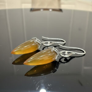 Sunburst Citrine Drop Earrings