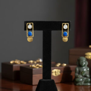 Celestial Moonstone & Lapis Drops