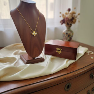 The Celestial Wing: Pure Clear Quartz Pendant