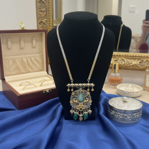 The Empress’s Eternal Glow: Pure Jade Statement Necklace