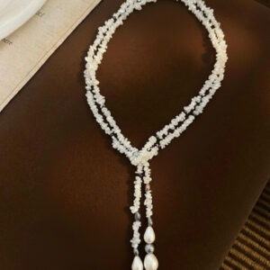 Lunar Radiance: Pure Moonstone Teardrop Necklace