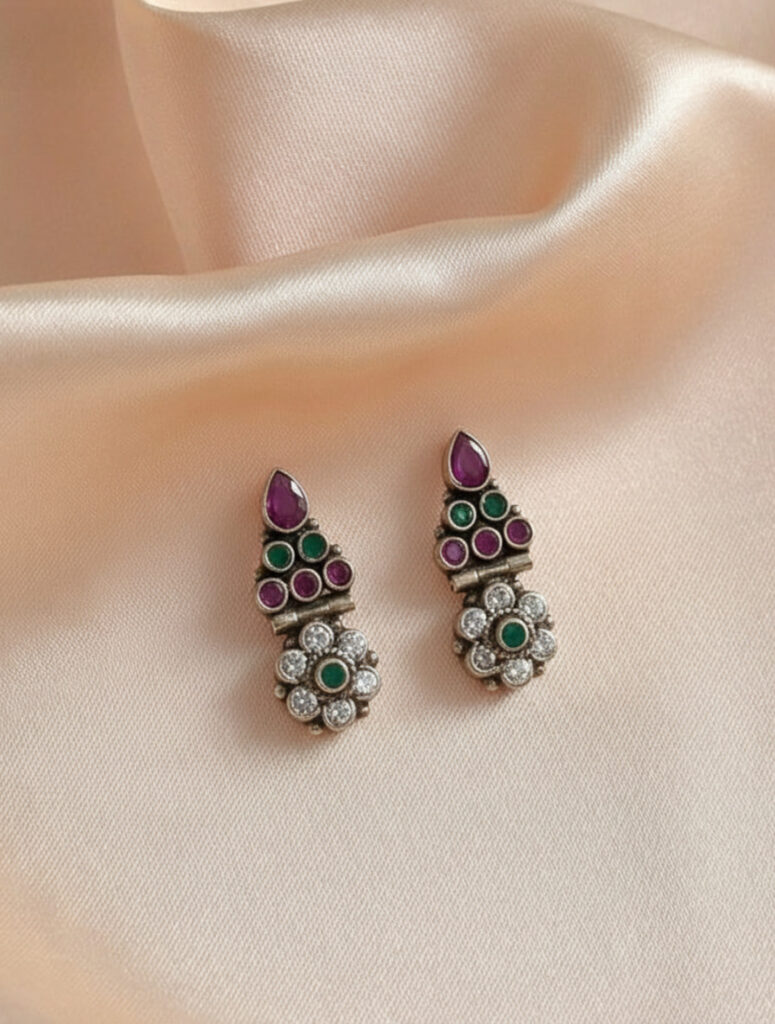Celestial Bloom: Pure Amethyst & Green Aventurine Heritage Set