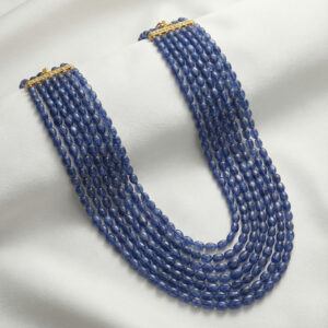 Midnight Blue Calcite Cascade Necklace