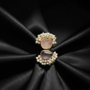 The "Artisan Soul" Collection: Handcrafted Gemstone & Pearl Statement Rings