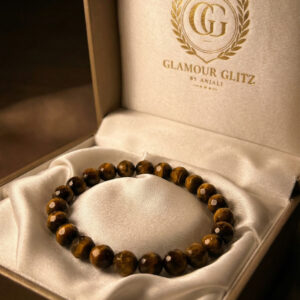 Handcrafted Faceted Tiger’s Eye Beaded Bracelet – Strength & Clarity