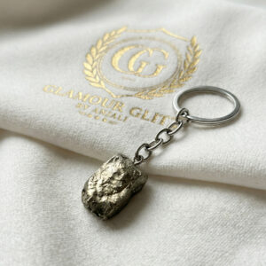 Raw Pyrite Crystal Keychain – "The Stone of Luck & Abundance"