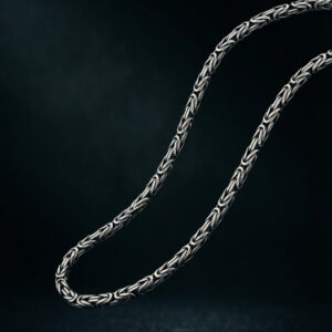 Handcrafted Sterling Silver Byzantine Chain – The King’s Weave
