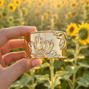The Helios Sunflower Cuff