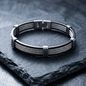 The Titan Steel Cable Bracelet