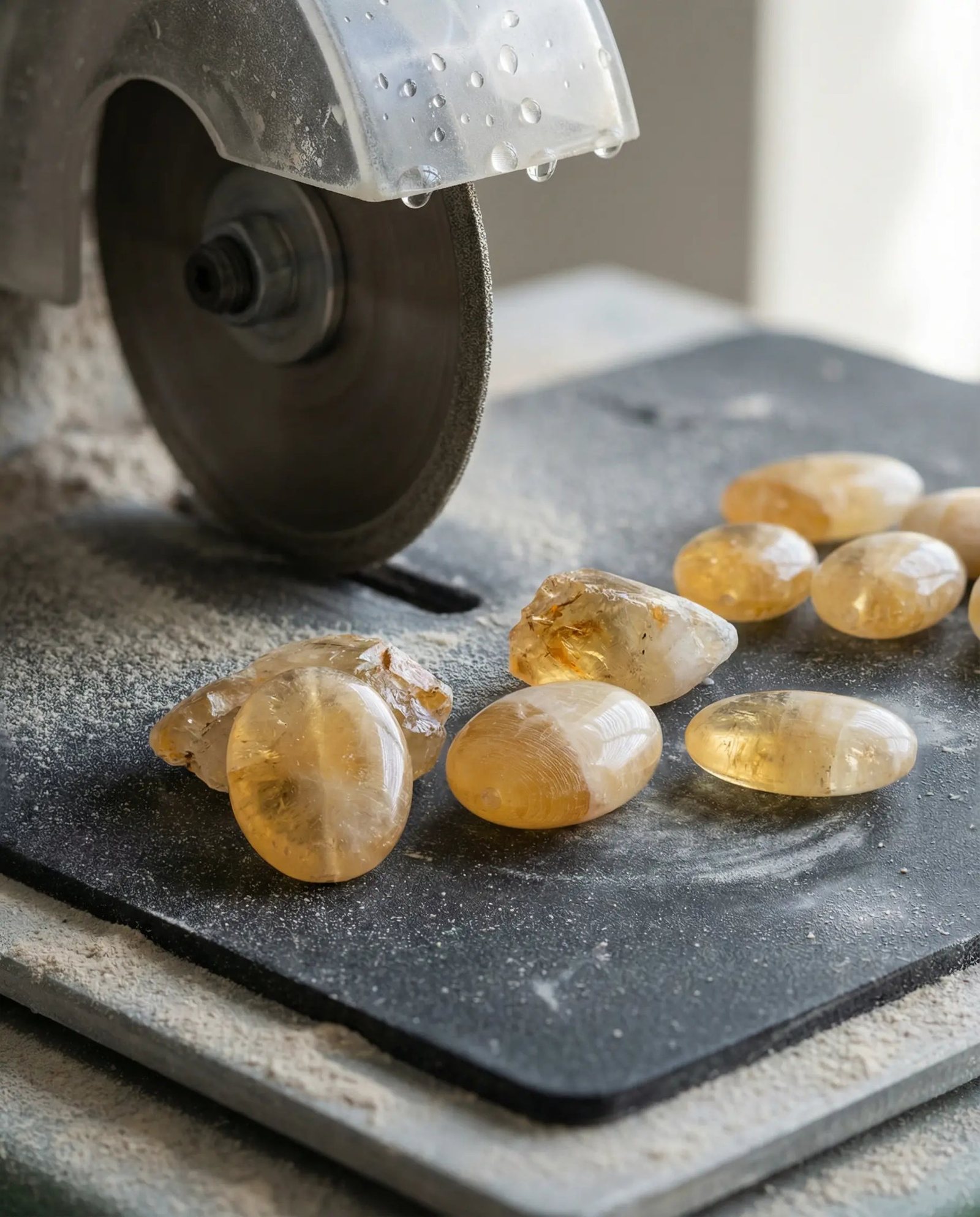 Stones cut and shaped by hand