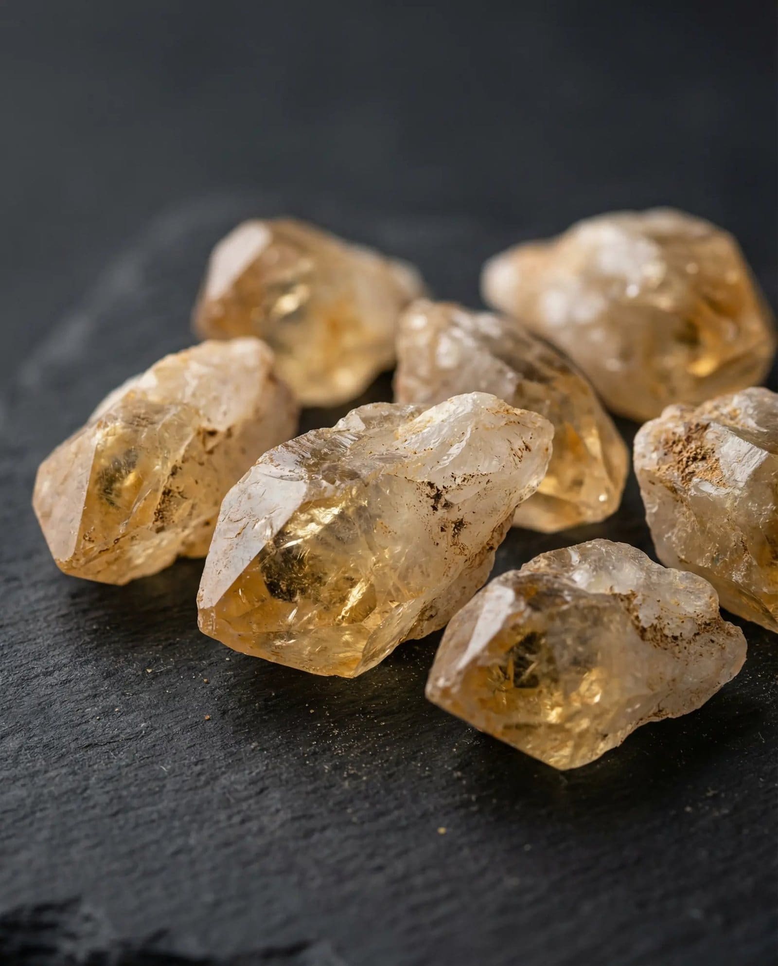 Raw stones, selected at the source