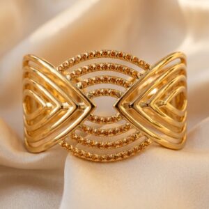 The Deco Topaz Cuff
