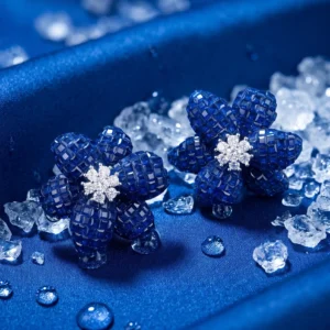 The Sapphire Bloom Studs